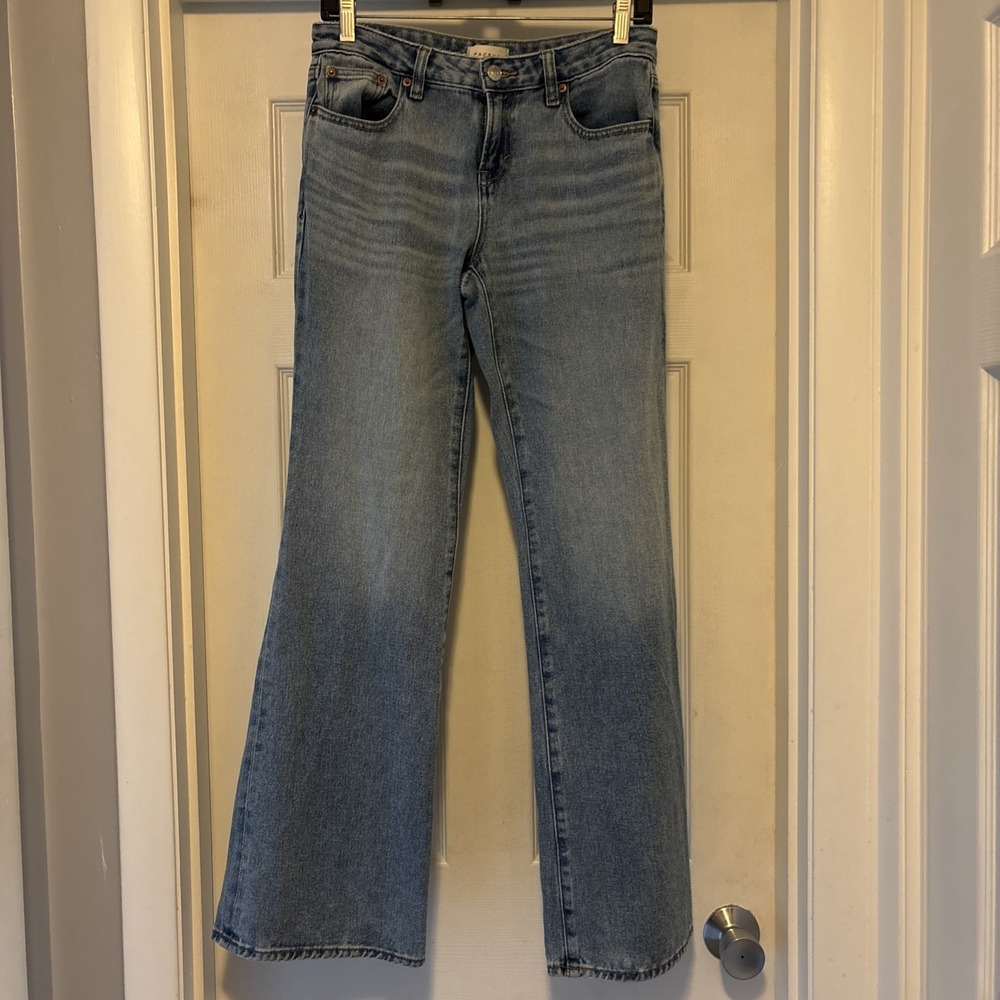 PacSun Womens 26 Blue Jade Low Rise Boot Bootcut Denim Medium Wash